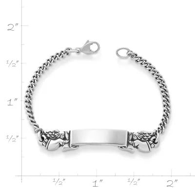 Baby's Angel ID Bracelet in Sterling Silver - Image 2