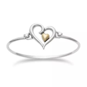 Joy of My Heart Hook-On Bracelet in Sterling Silver and 14K Yellow Gold