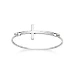 Horizon Cross Hook-On Bracelet in Sterling Silver