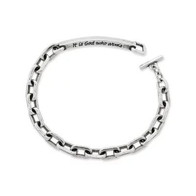 Armed with Strength Bracelet in Sterling Silver