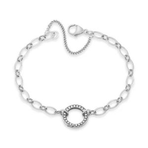 Ornate Circlet Changeable Charm Bracelet in Sterling Silver