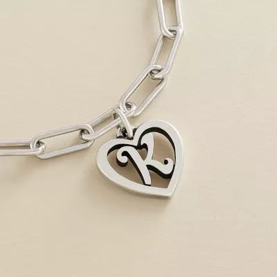 Elongated Link Charm Bracelet in Sterling Silver - Image 2