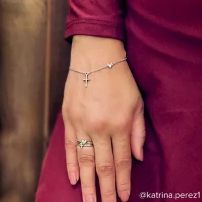 Faith and Love Link Bracelet in Sterling Silver - Image 4