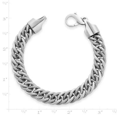 Bold Twisted Link Curb Bracelet in Sterling Silver - Image 4