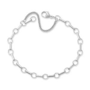 Dainty Charm Bracelet in Sterling Silver