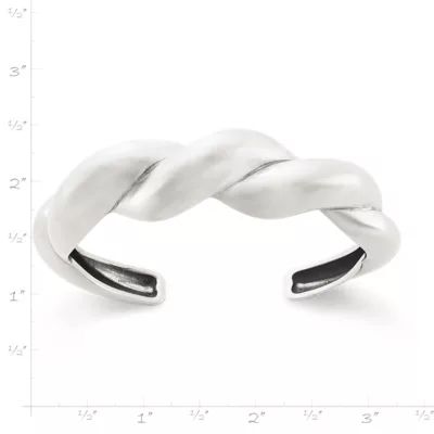 Bold Twist Cuff Bracelet in Sterling Silver - Image 5