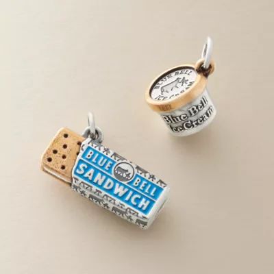 Blue Bell Ice Cream Charm in Sterling Silver and Bronze - Image 5