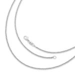 Light Cable Chain in Sterling Silver or 14K Yellow Gold