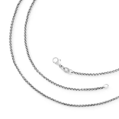 Light Spiga Chain in Sterling Silver or 14K Yellow Gold