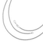 Medium Reverse Rope Chain in Sterling Silver