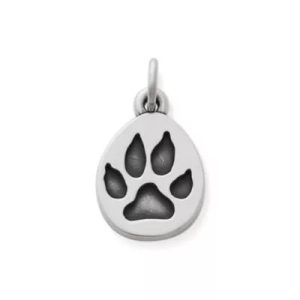 Paw Print Charm in Sterling Silver
