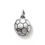 Soccer Ball Charm in Sterling Silver