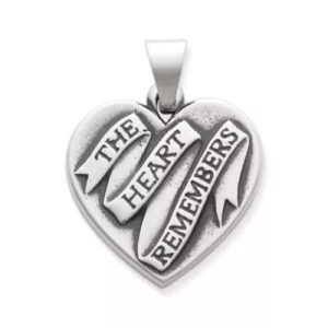 The Heart Remembers Pendant in Sterling Silver