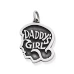 "Daddy's Girl" Charm in Sterling Silver