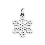 Dutch Snowflake Charm in Sterling Silver