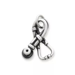Stethoscope Charm in Sterling Silver
