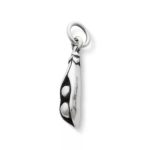 Two Peas in a Pod Charm in Sterling Silver