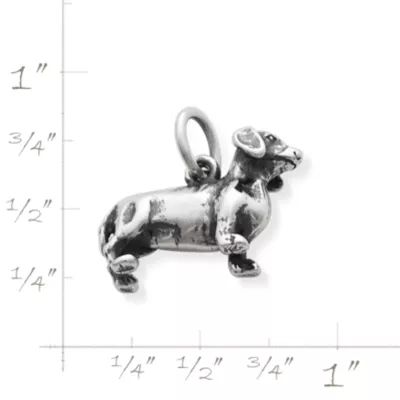 Dachshund Charm in Sterling Silver - Image 3