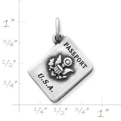 Passport Charm in Sterling Silver - Image 2