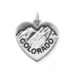 I Love Colorado Charm in Sterling Silver