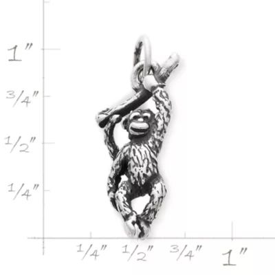 Monkey Charm in Sterling Silver - Image 2