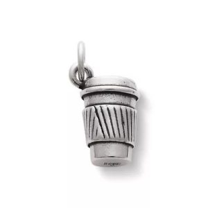 Coffee to Go Charm in Sterling Silver