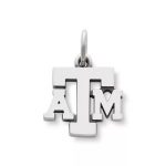 Texas A & M Charm in Sterling Silver or 14K Yellow Gold