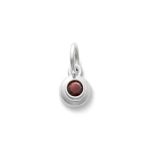 Avery Remembrance Birthstone Charm in Sterling Silver or 14K Yellow Gold