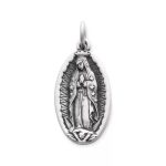 Virgin of Guadalupe Charm in Sterling Silver or 14K Yellow Gold
