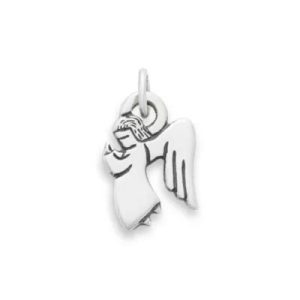 Small Angel Charm in Sterling Silver