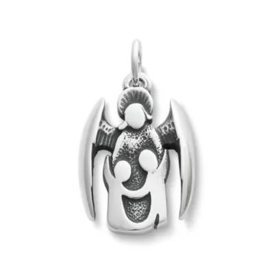 Guardian Angel Charm in Sterling Silver