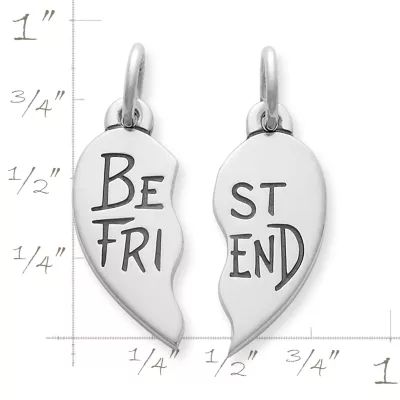"Best Friend" Charm Set in Sterling Silver - Image 2