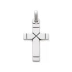 Plain Latin Cross Pendant in Sterling Silver or 14K Yellow Gold