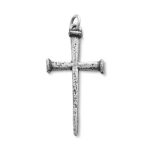 Nail Cross Pendant in Sterling Silver