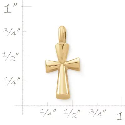 St. Teresa Cross Pendant in 14K Yellow Gold - Image 2