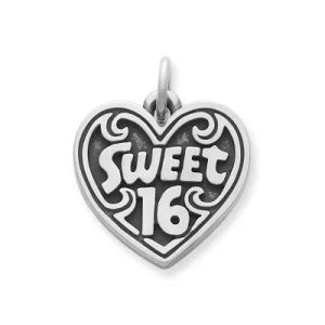"Sweet 16" Charm in Sterling Silver