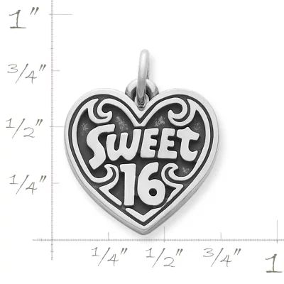 "Sweet 16" Charm in Sterling Silver - Image 2