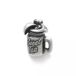 "Sweet Tea" Charm in Sterling Silver