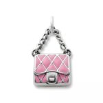 Enamel Fashion Purse Charm in Sterling Silver