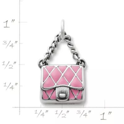 Enamel Fashion Purse Charm in Sterling Silver - Image 2