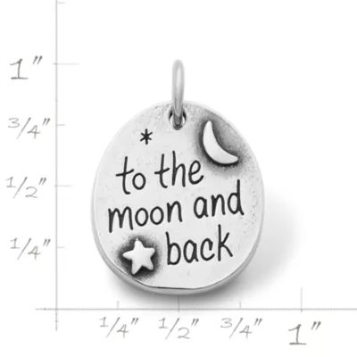 "To the Moon and Back" Charm in Sterling Silver - Image 3