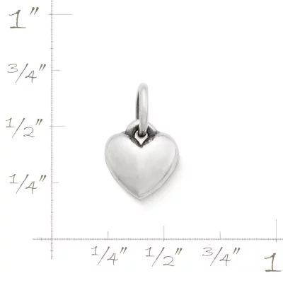 Mini Heart Charm in Sterling Silver or 14K Yellow Gold - Image 2