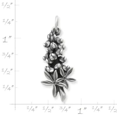 Bluebonnet Charm in Sterling Silver - Image 3