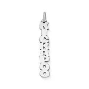 Kickapoo Drop Charm in Sterling Silver