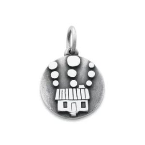 Bubble Inn Cabin Charm in Sterling Silver