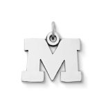 "M" Charm in Sterling Silver