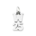 Camp Waldemar Year Charm in Sterling Silver