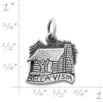 Bella Vista Cabin Charm in Sterling Silver - Image 2