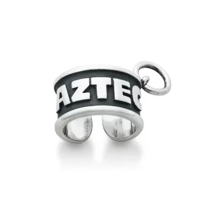 Aztec Tribal Charm in Sterling Silver