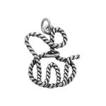 Camp Waldemar Trick Rope Charm in Sterling Silver